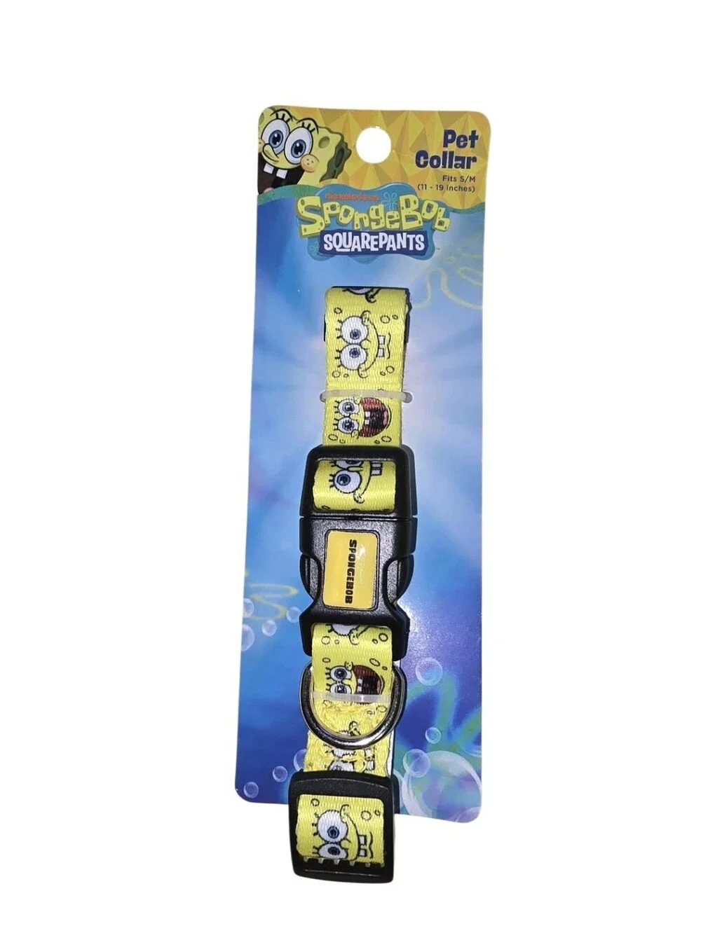 SpongeBob Squarepants Yellow Kids Hair Brush and Matching Yellow Pet Collar